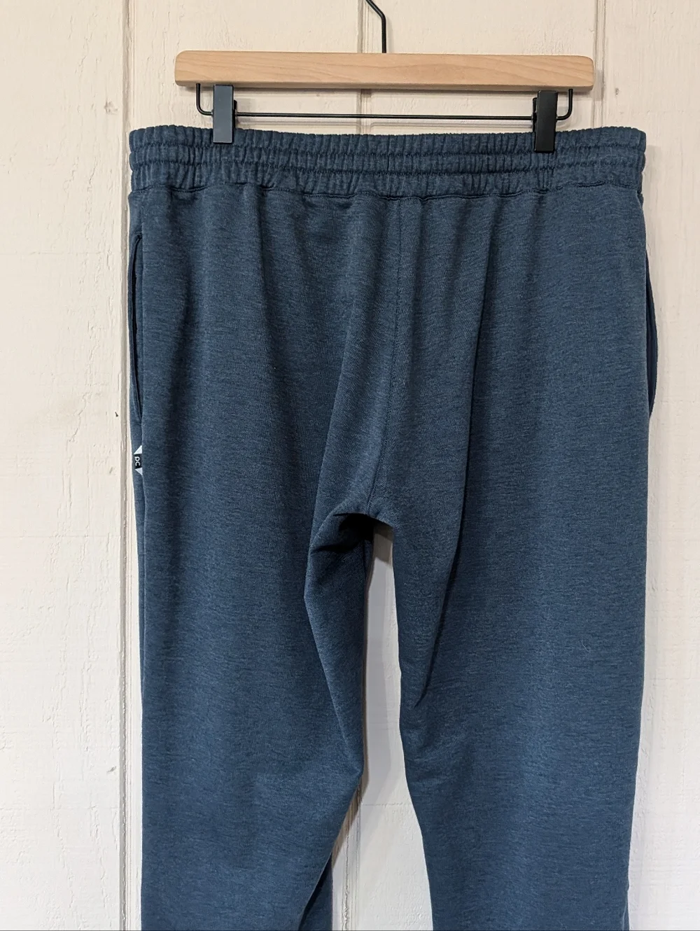 On Running Men's Sweat Pants XL Midnight‎ Blue Moto Ribbed Knee Joggers